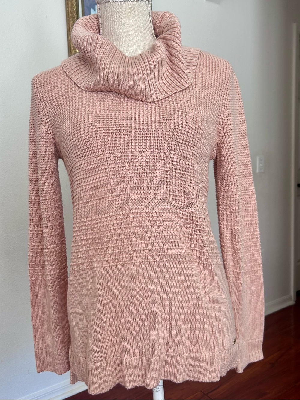 Calvin Klein Blush Pink Cowl Neck Sweater